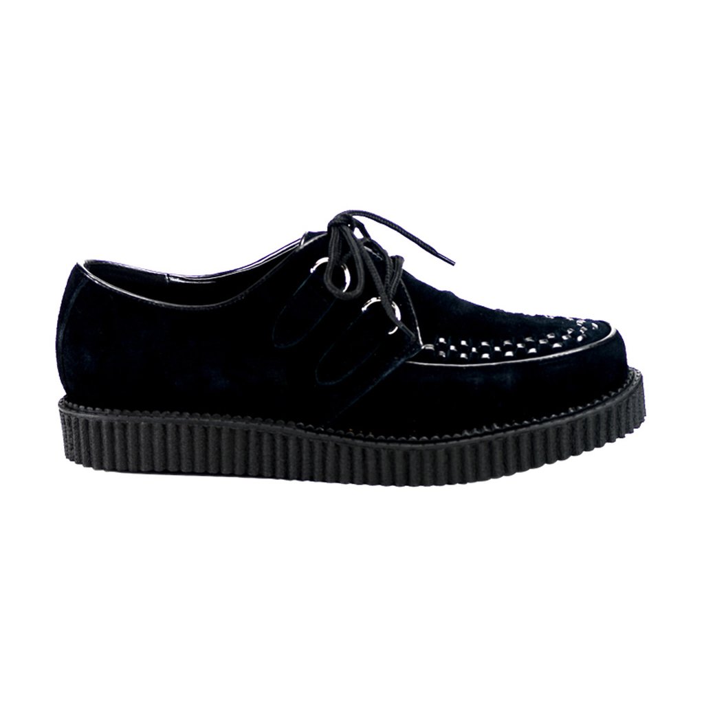 Creepers Demonia Creeper 602s Suède Homme - Noir 92675-AVUC